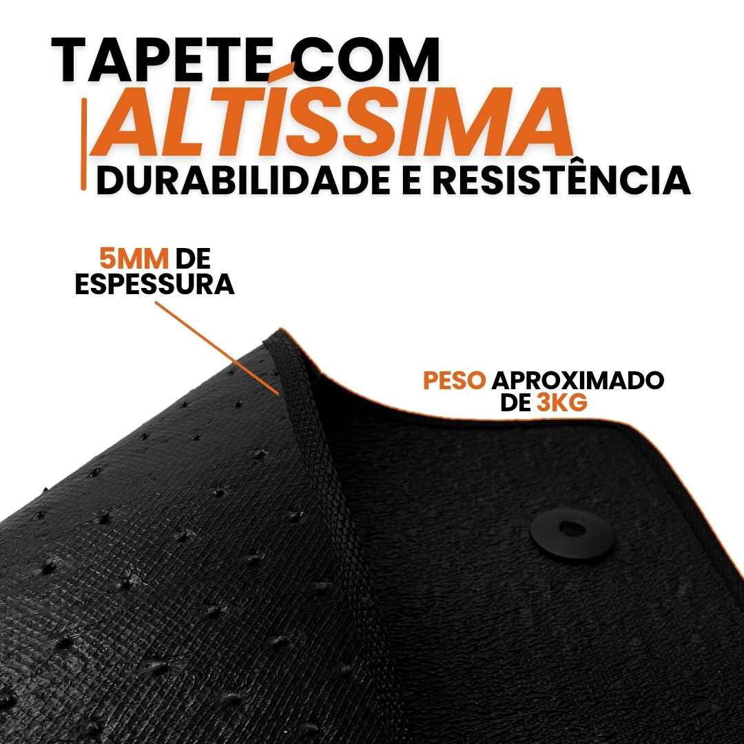 TAPETE BORRACHA PREMIUM ECOSPORT 2003 A 2012 3 PEÇAS