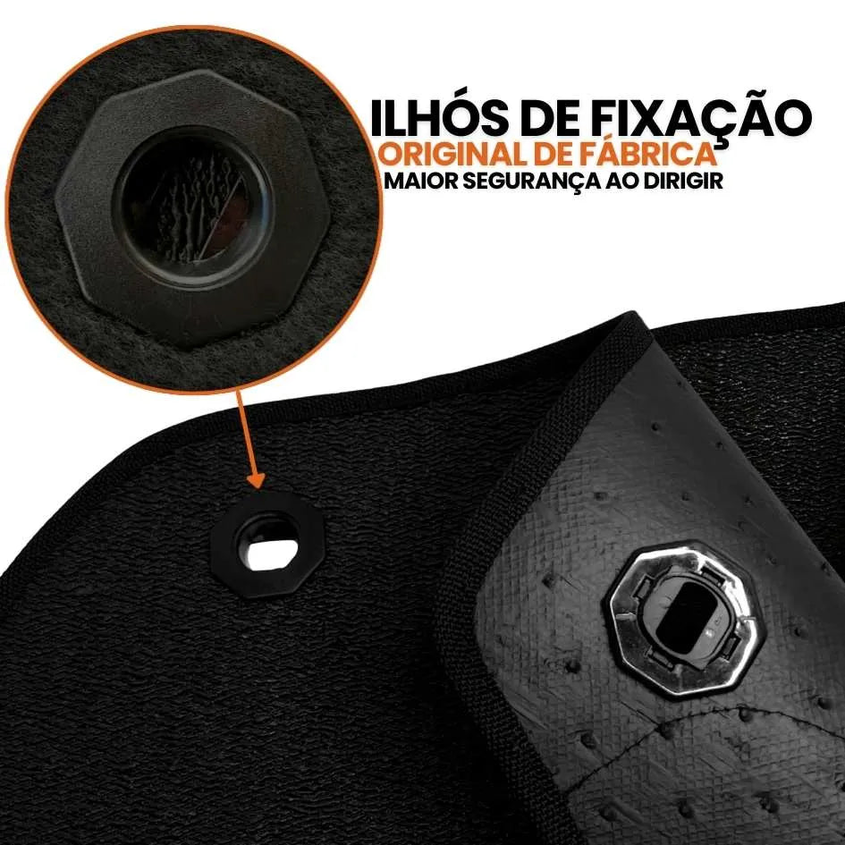 TAPETE BORRACHA PREMIUM CITY HATCH 2022 A 2024 BORDADO 4 PEÇAS