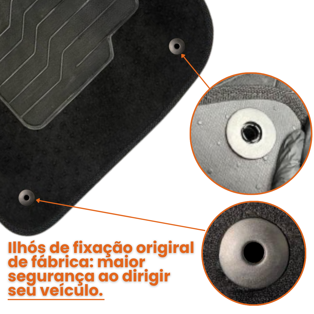 TAPETE SAVEIRO EXTREME 2024 A 2025 PRETO 4 PEÇAS