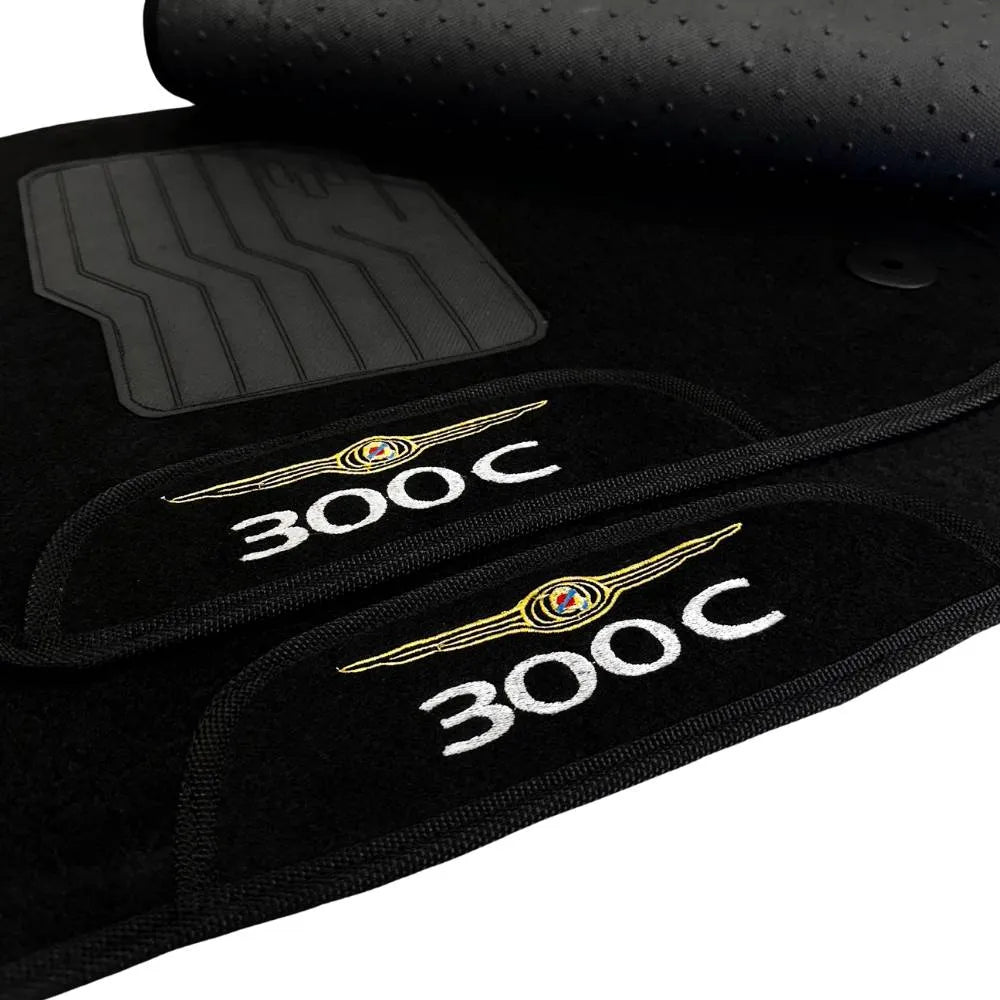 TAPETES CARPETE 300C 2004 A 2015 PRETO 4 PEÇAS