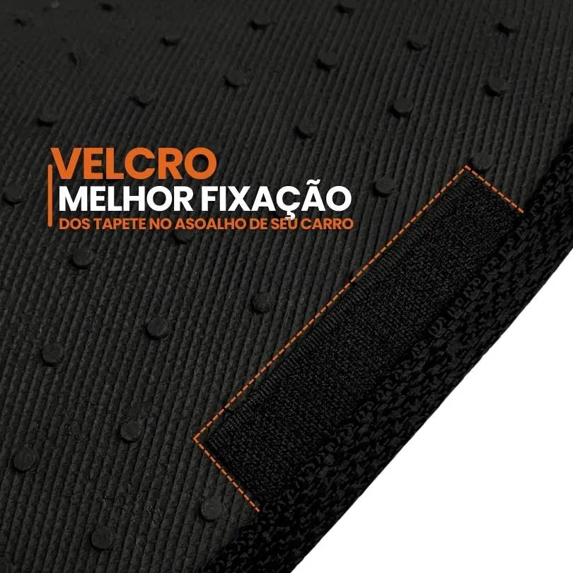 TAPETE CARPETE BASSALT 2025 PRETO 4 PEÇAS