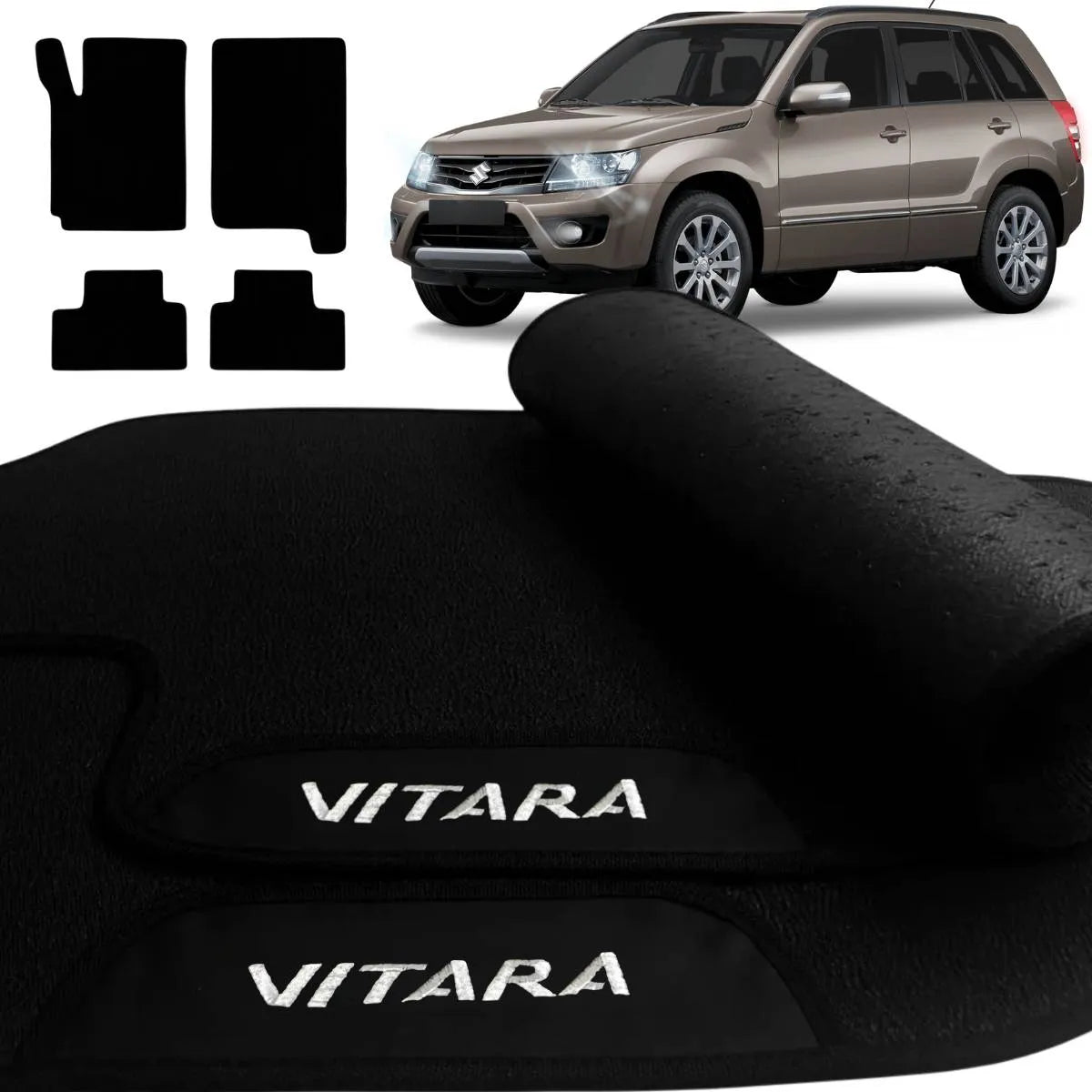 TAPETE BORRACHA PREMIUM GRAND VITARA 2008 A 2016 4 PEÇAS