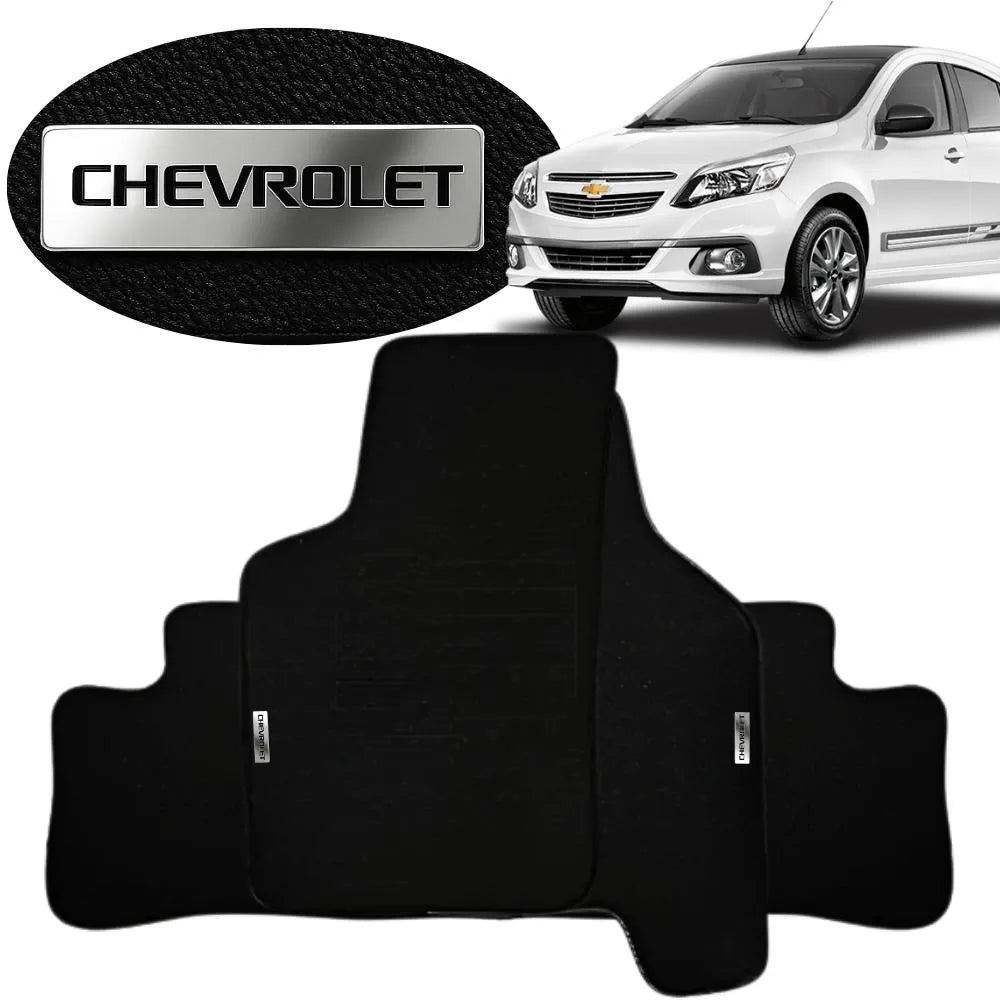 TAPETE BORRACHA TAG INOX AGILE 2009 A 2016 3 PEÇAS