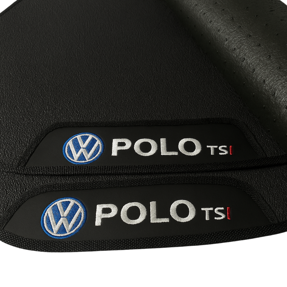 TAPETE BORRACHA PREMIUM POLO TSI 2018 A 2024 5 PEÇAS