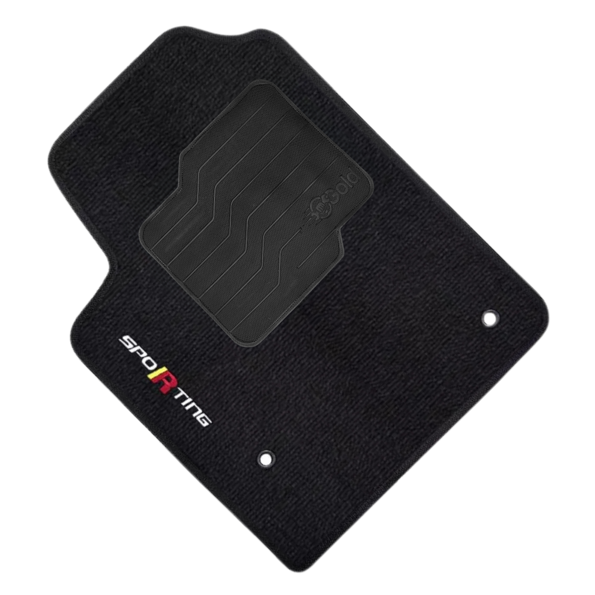 TAPETE CARPETE BRAVO SPORTING 2016 PRETO 4 PEÇAS