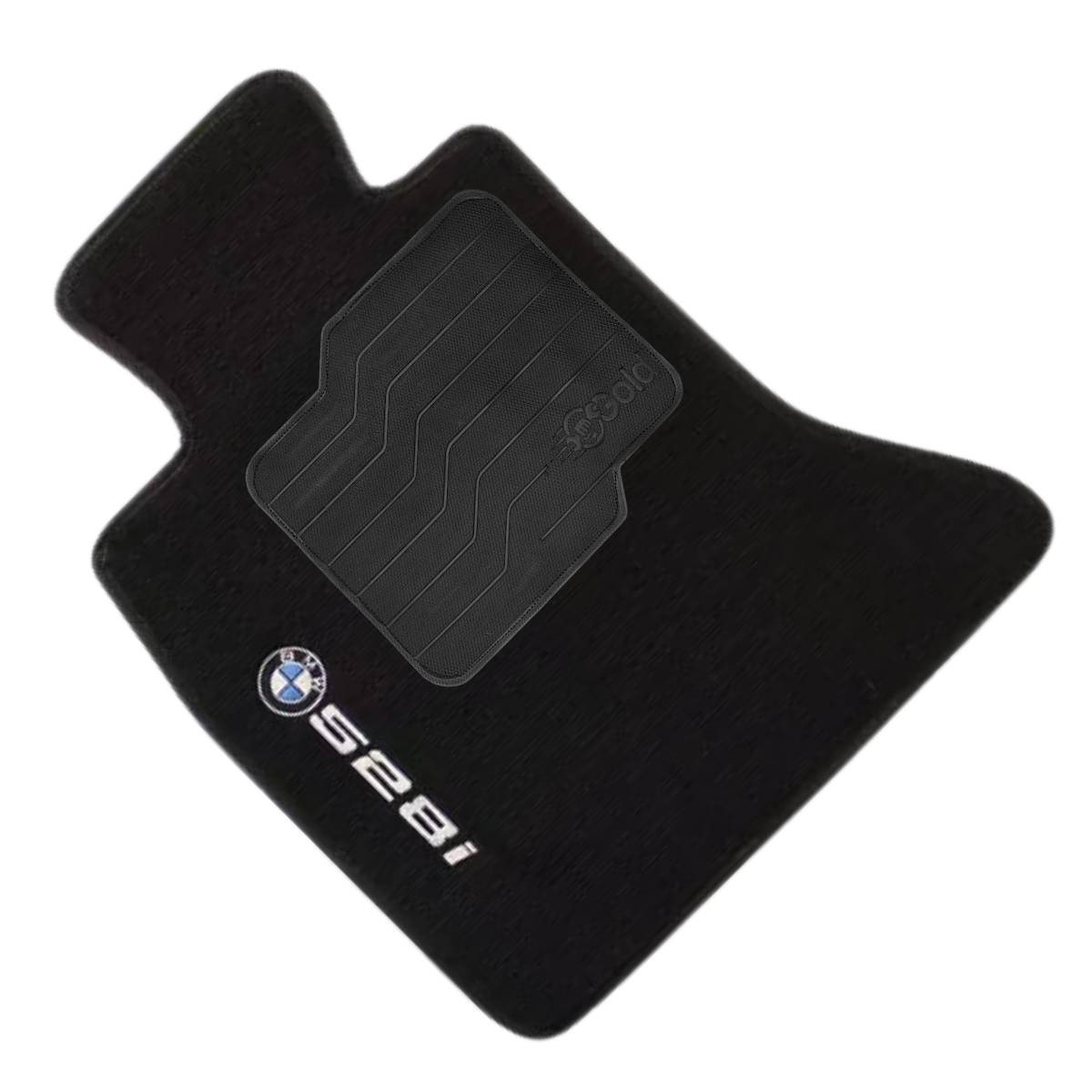 TAPETE CARPETE BMW 528i 2010 A 2016 PLAT. F10 PRETO BORDADO