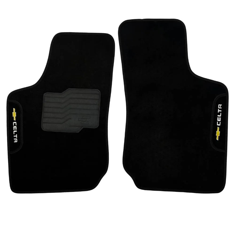 TAPETE CARPETE CELTA 2000 A 2014 PRETO 4 PEÇAS