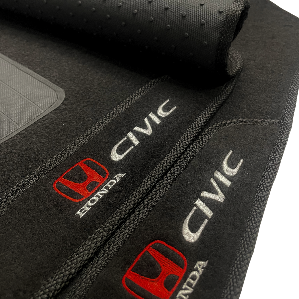 TAPETE CARPETE CIVIC 2001 A 2006 PRETO 4 PEÇAS