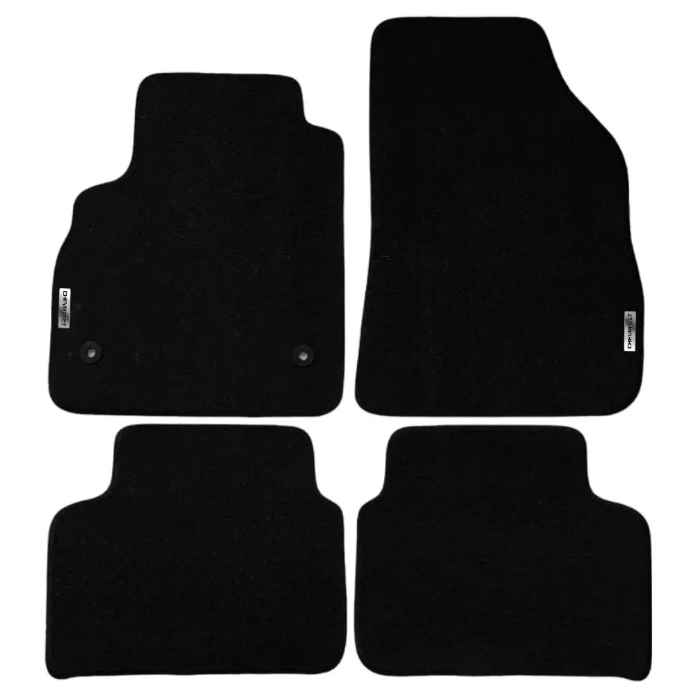 TAPETE BORRACHA TAG INOX CRUZE 2011 A 2016 4 PEÇAS