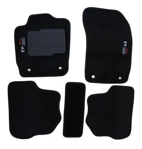 TAPETE CARPETE AUDI A1 2011 A 2017 BORDADO 5 PEÇAS