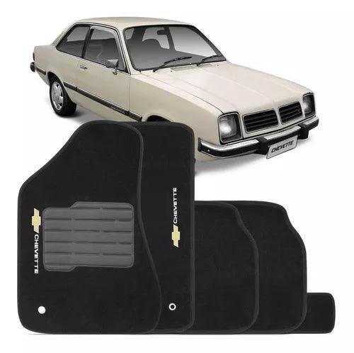 TAPETE CARPETE CHEVETTE BORDADO 5 PEÇAS