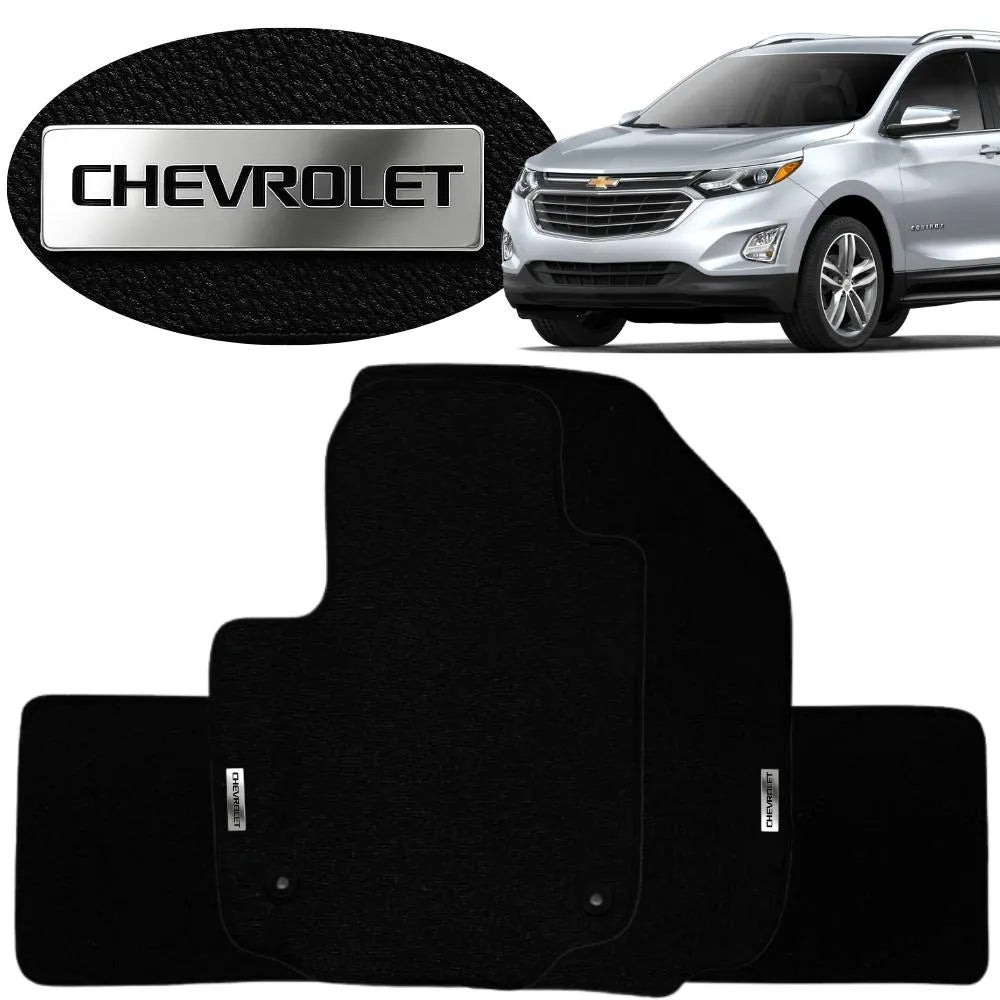 TAPETE BORRACHA TAG INOX EQUINOX 2017 A 2024 3 PEÇAS