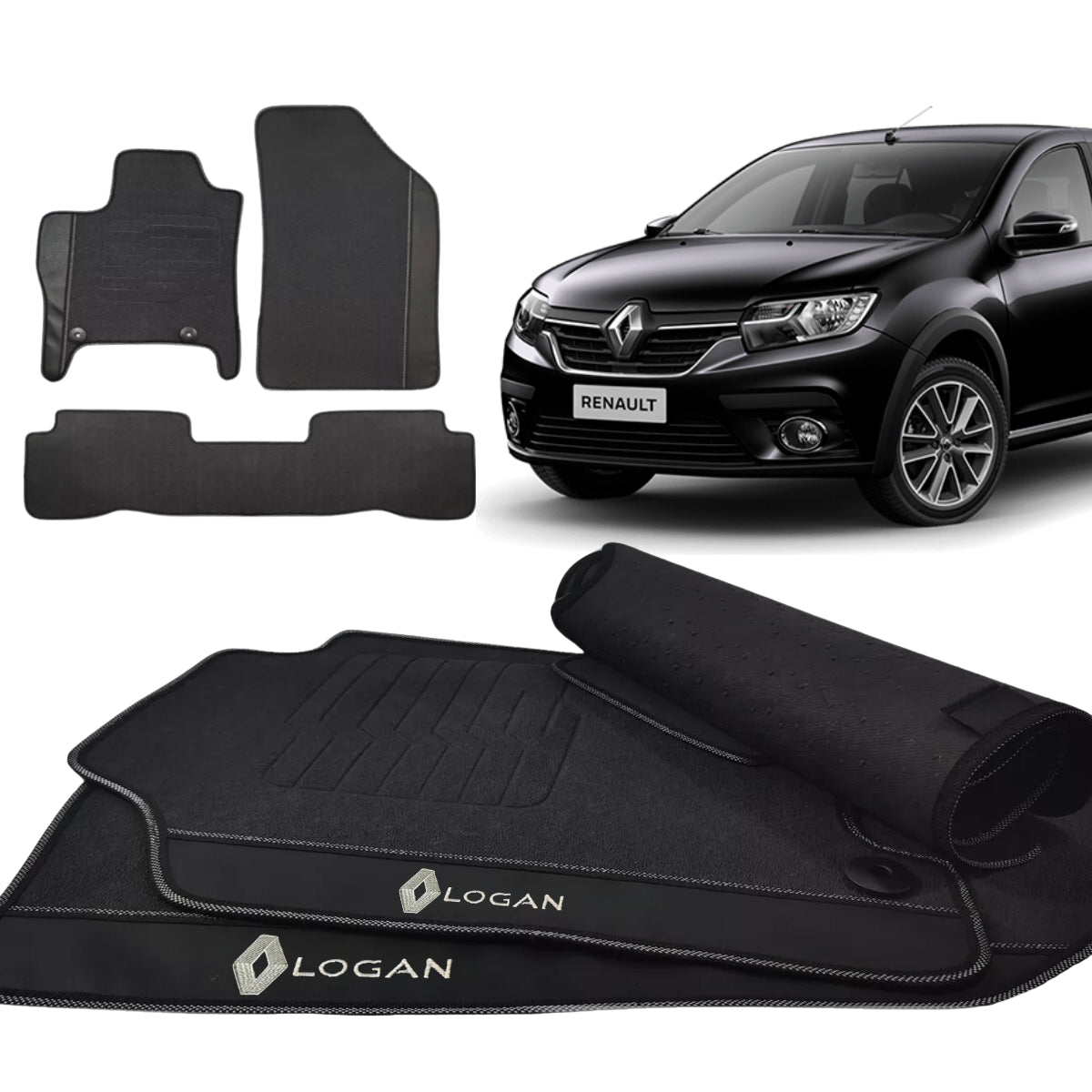 TAPETE BORRACHA PREMIUM LOGAN 2015 A 2024