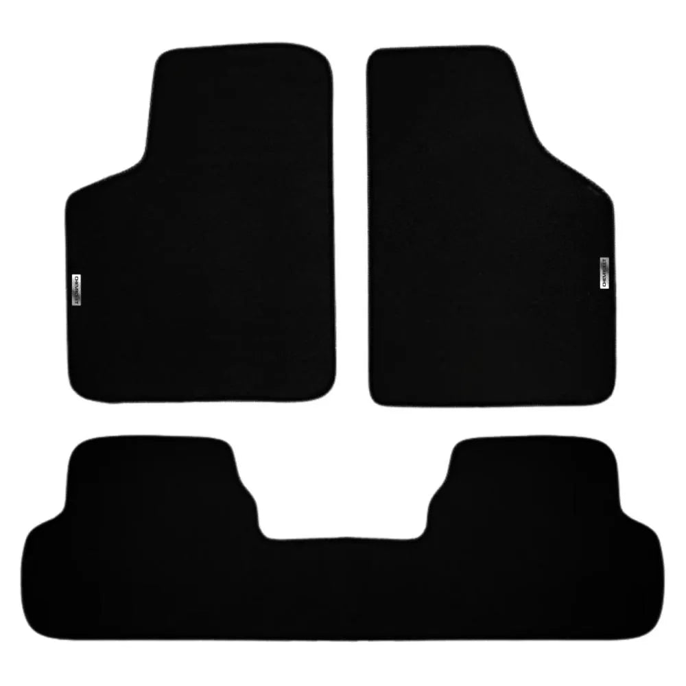 TAPETE BORRACHA TAG INOX MERIVA 2003 A 2012 3 PEÇAS