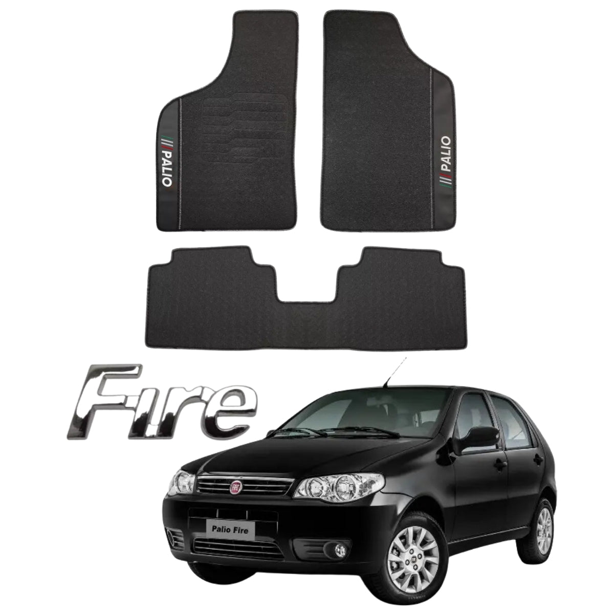 TAPETE BORRACHA PREMIUM PALIO FIRE 2012 A 2024