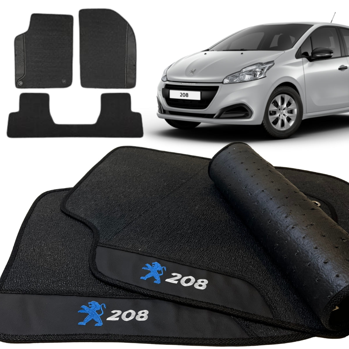 TAPETE BORRACHA PREMIUM PEUGEOT 208 2013 A 2020