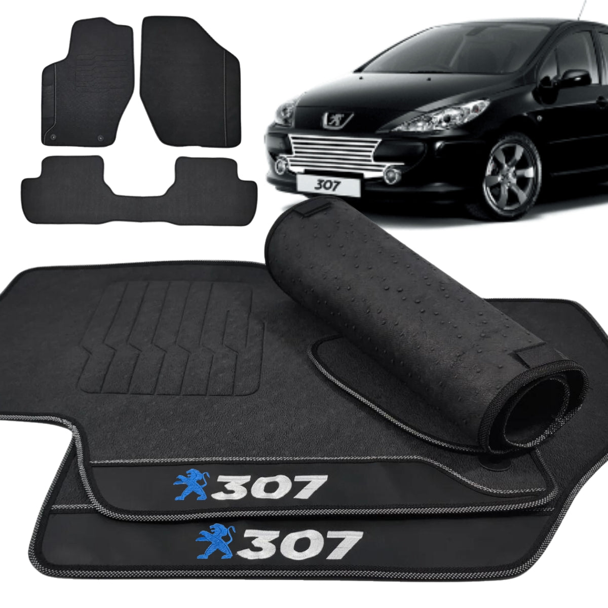 TAPETE BORRACHA PREMIUM PEUGEOT 307 2002 A 2012