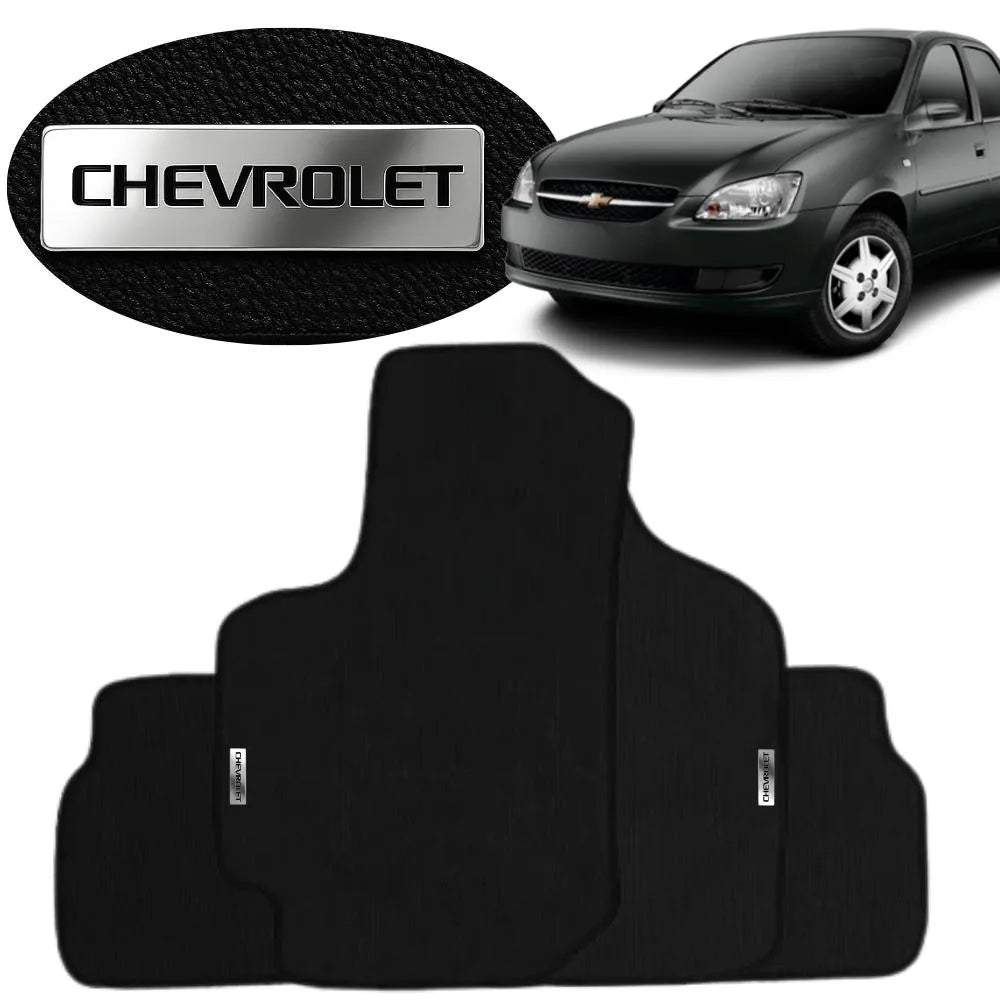 TAPETE BORRACHA TAG INOX PRISMA 2006 A 2012 4 PEÇAS