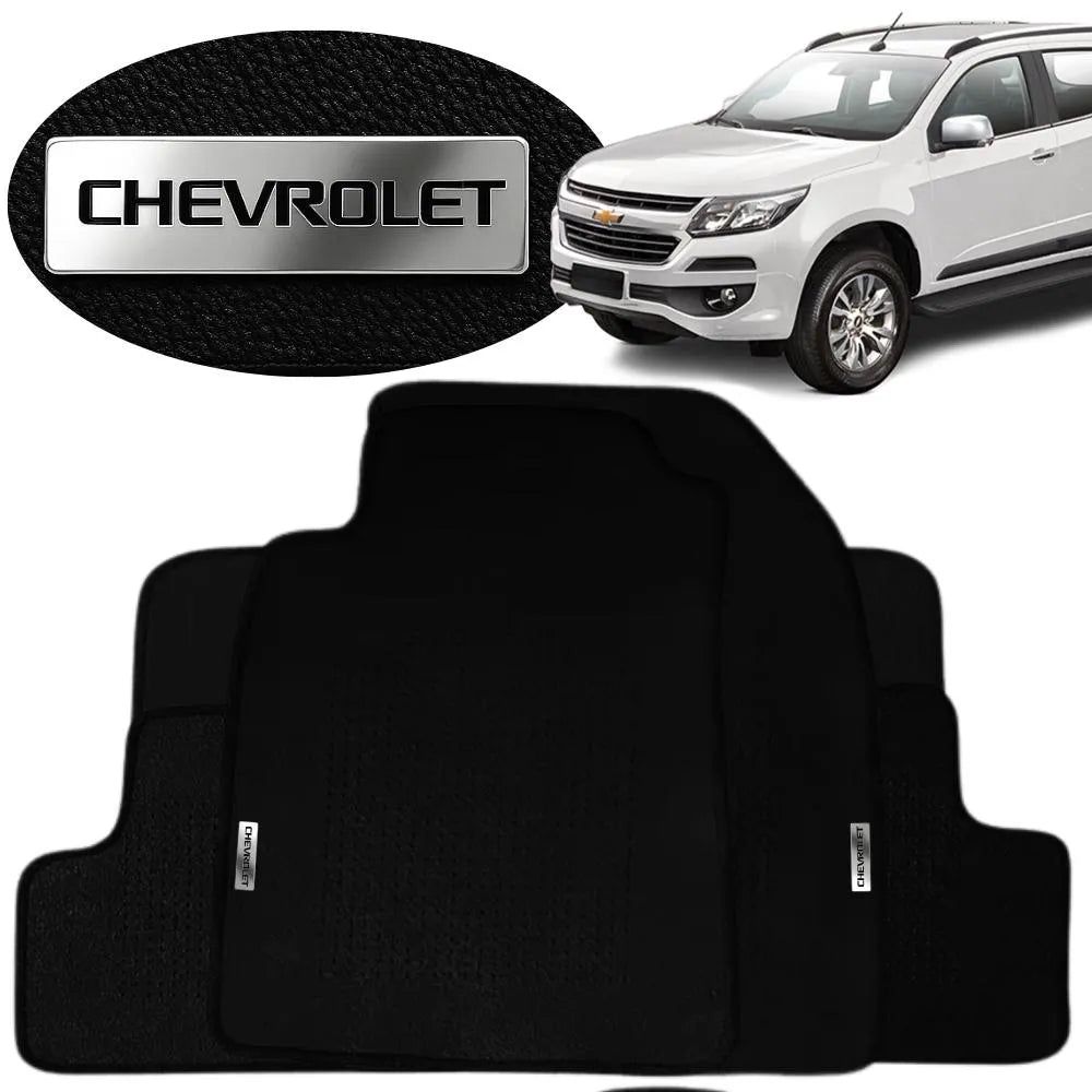 TAPETE BORRACHA TAG INOX TRAILBLAZER 2013 A 2015 7 LUGARES 5 PEÇAS