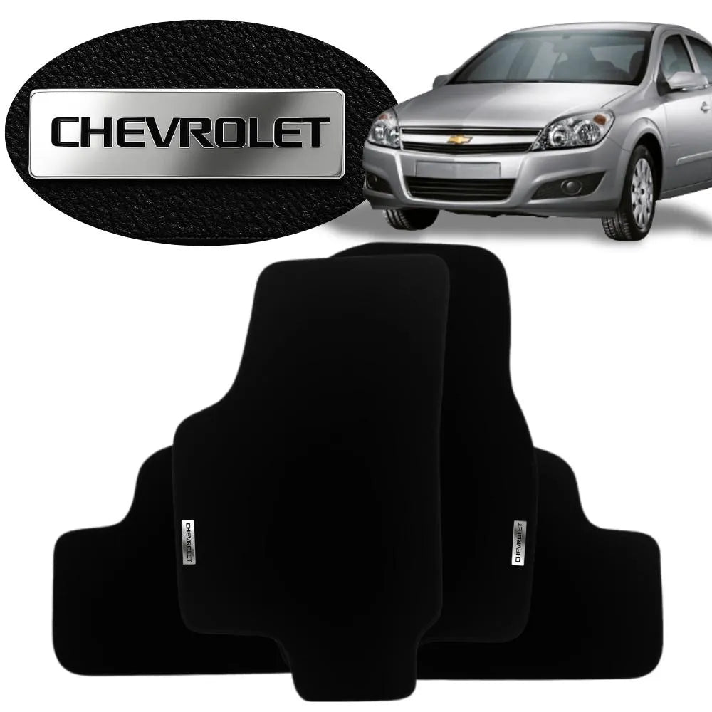 TAPETE BORRACHA TAG INOX VECTRA 2005 A 2011 4 PEÇAS