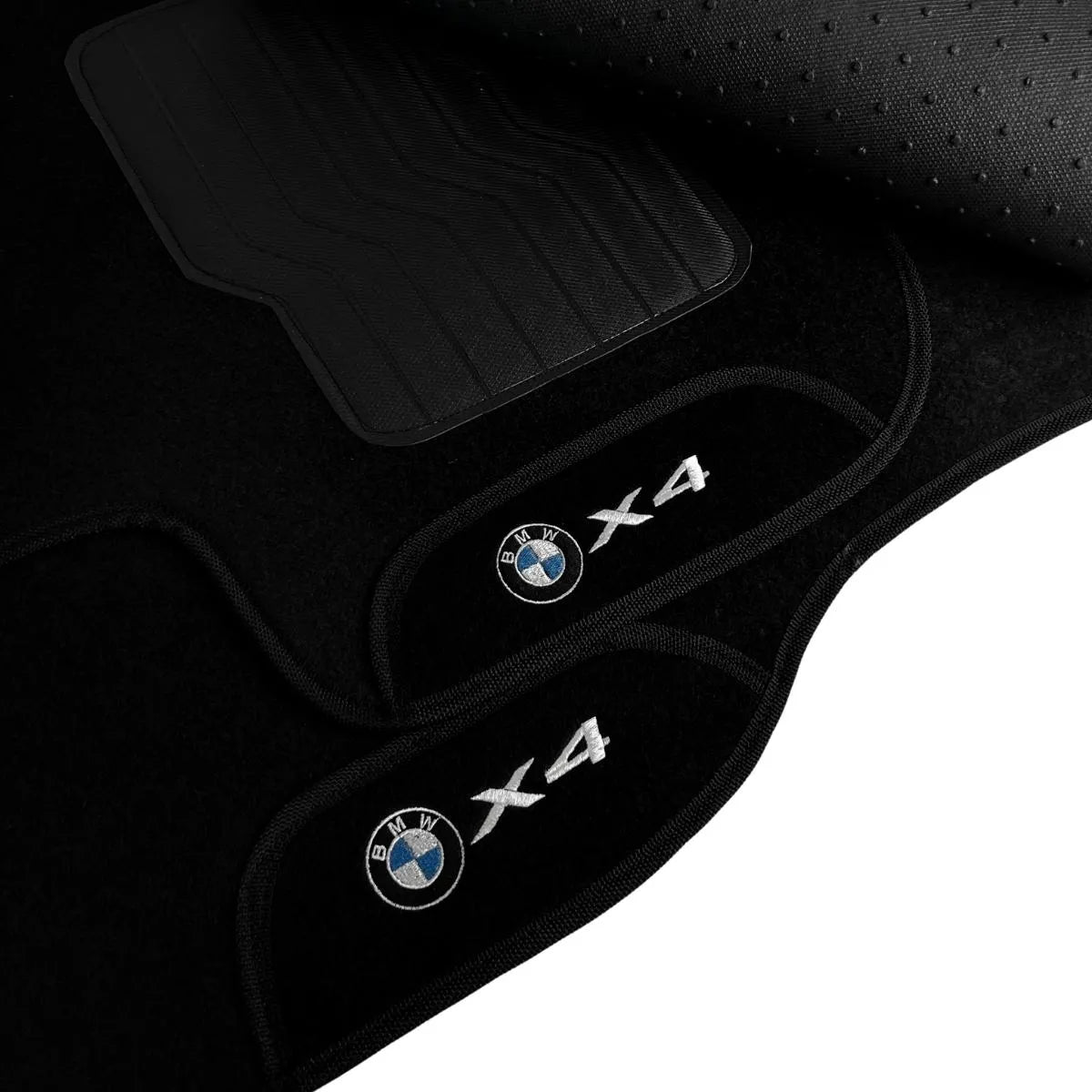 TAPETE CARPETE BMW X4 2019 A 2024 PRETO 4 PEÇAS