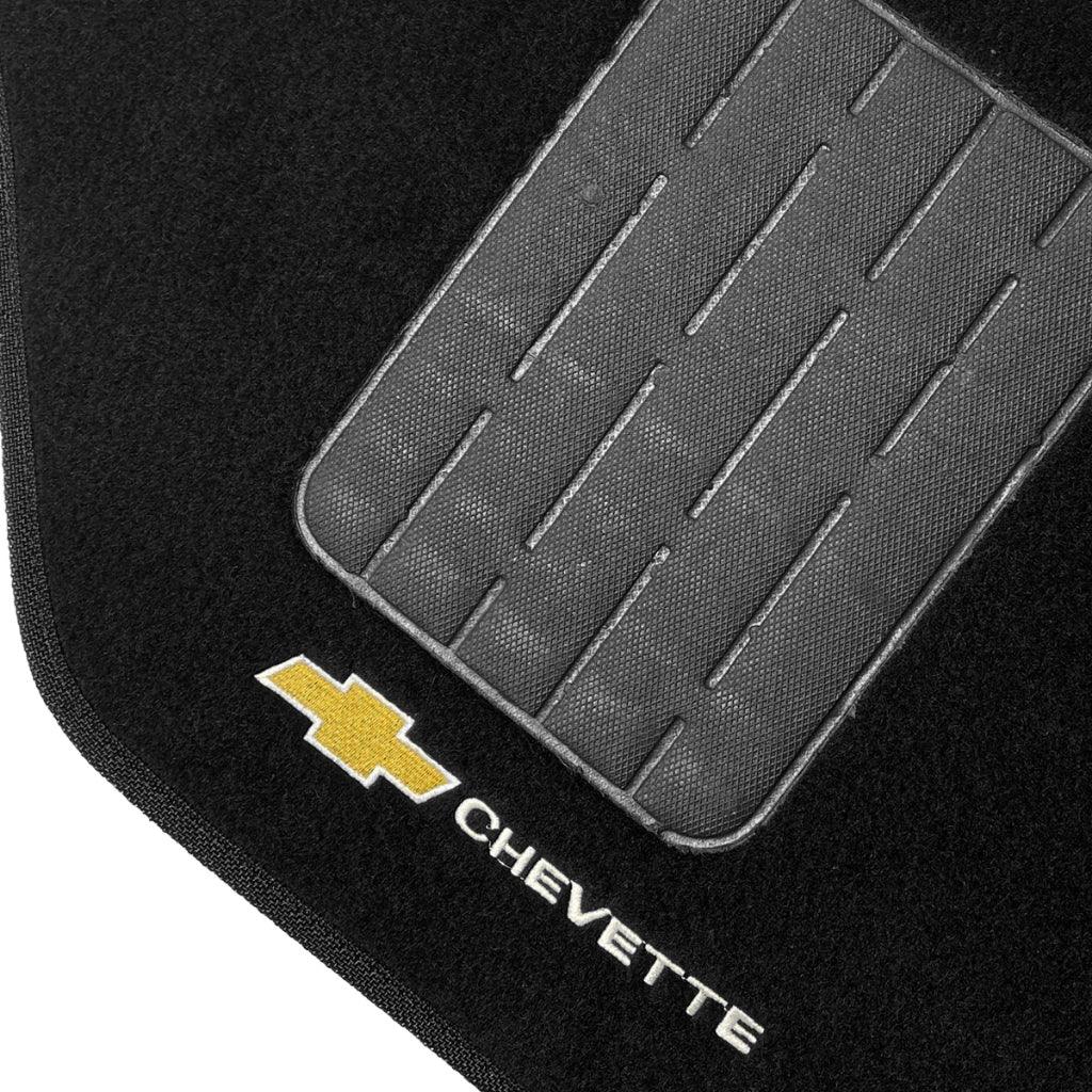 TAPETE CARPETE CHEVETTE BORDADO 5 PEÇAS