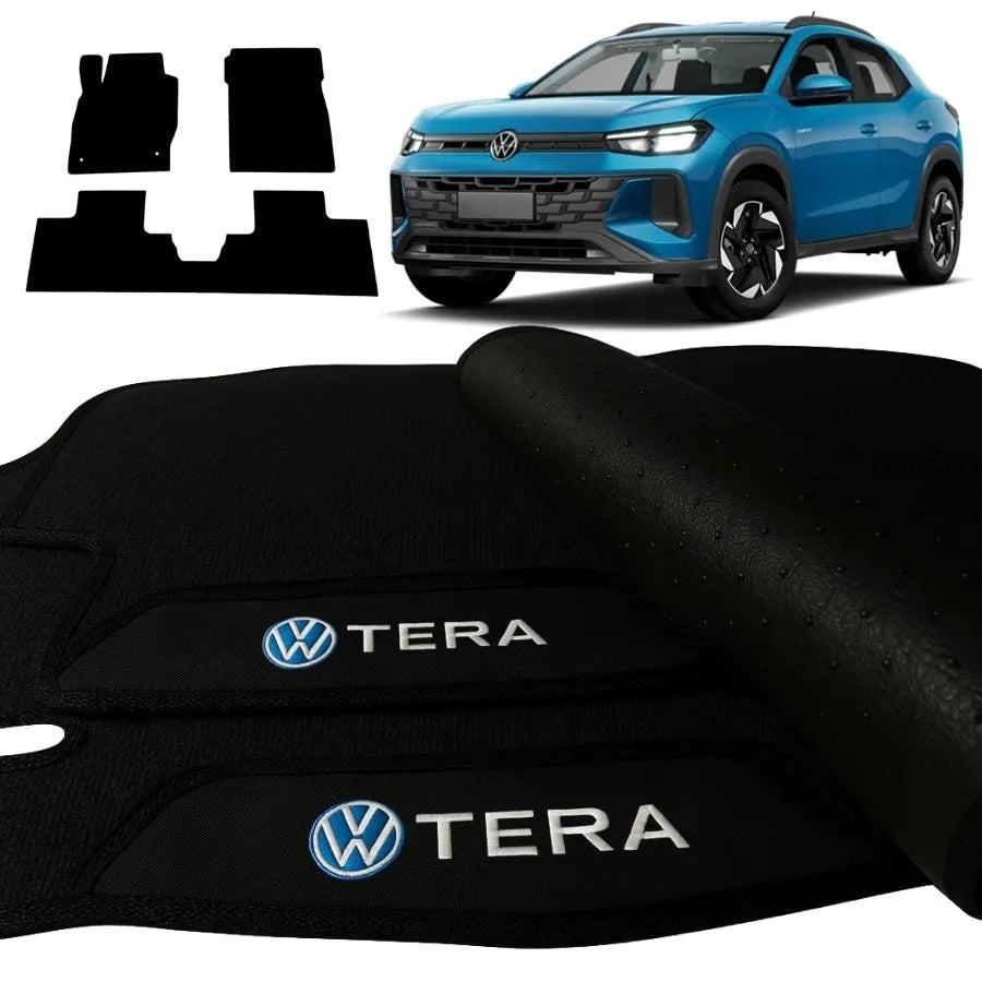 TAPETE BORRACHA PREMIUM TERA 2025 3 PEÇAS