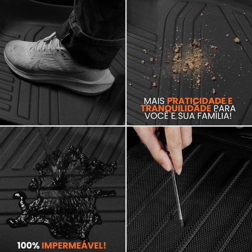 TAPETE BANDEJA ARGO 2017 A 2024 5 PEÇAS