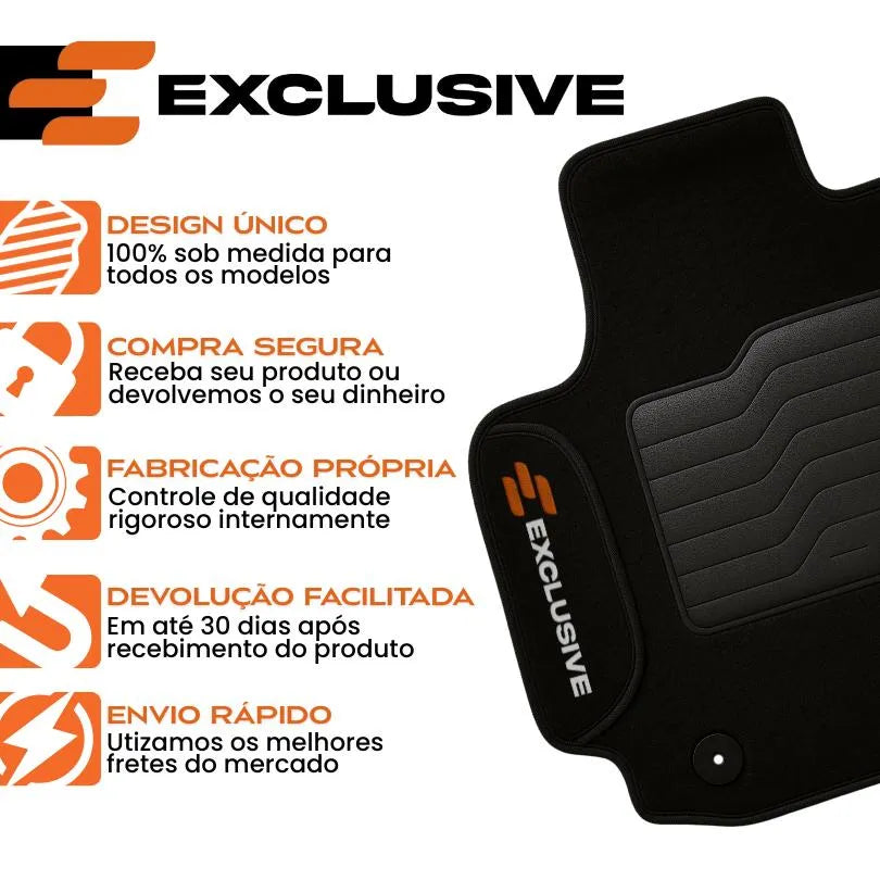 KIT TAPETES CARPETE PORTA MALAS + INTERNOS CITY 2009 A 2014