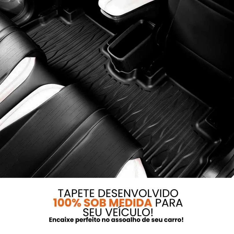TAPETE BANDEJA COMPASS 2016 A 2024 PRETO 5 PEÇAS