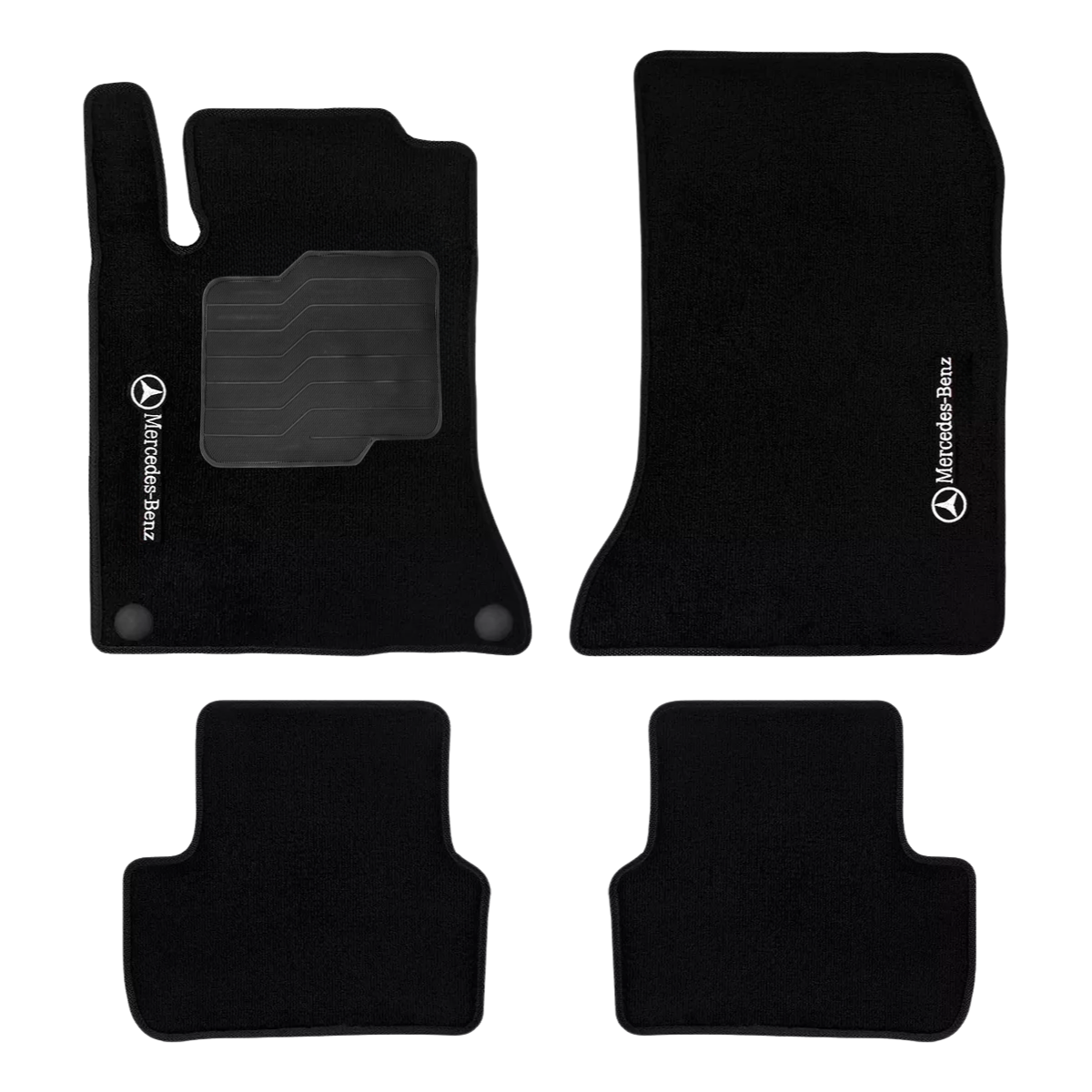 TAPETE CARPETE A200 2013 A 2018 PRETO 4 PEÇAS