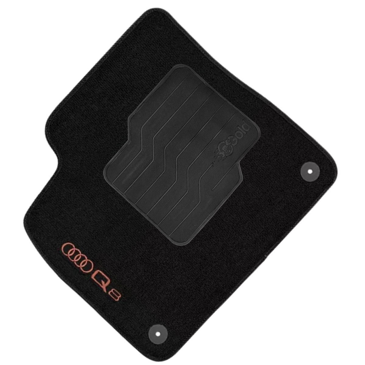 TAPETE CARPETE AUDI Q8 2018 A 2024 PRETO 4 PEÇAS