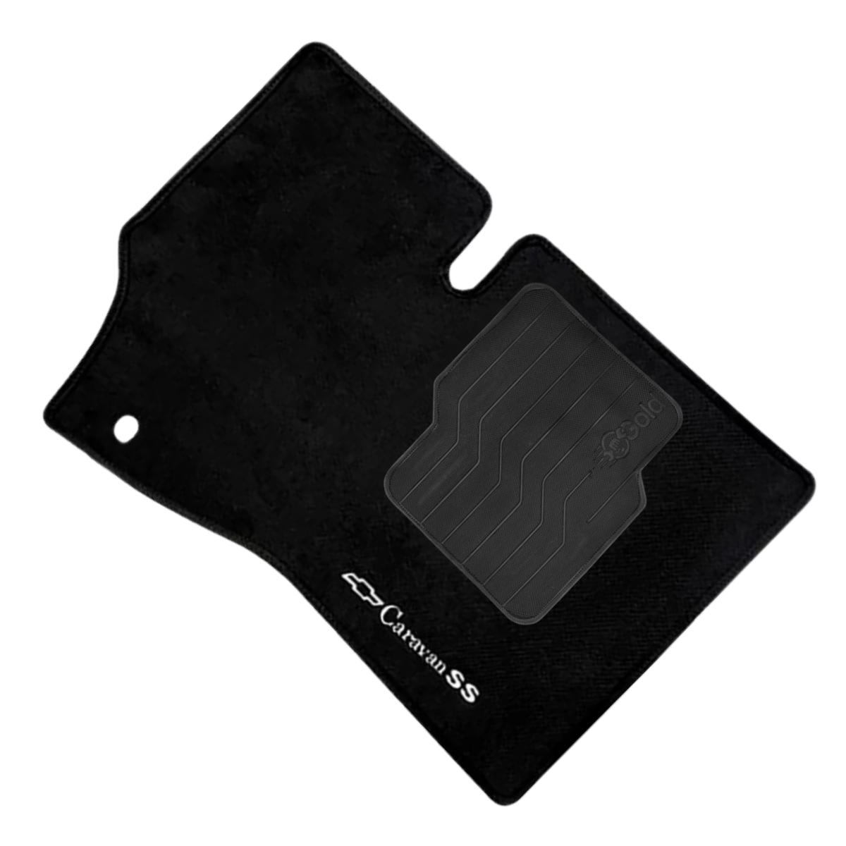 TAPETE CARPETE CARAVAN SS 1975 A 1979 PRETO 4 PEÇAS