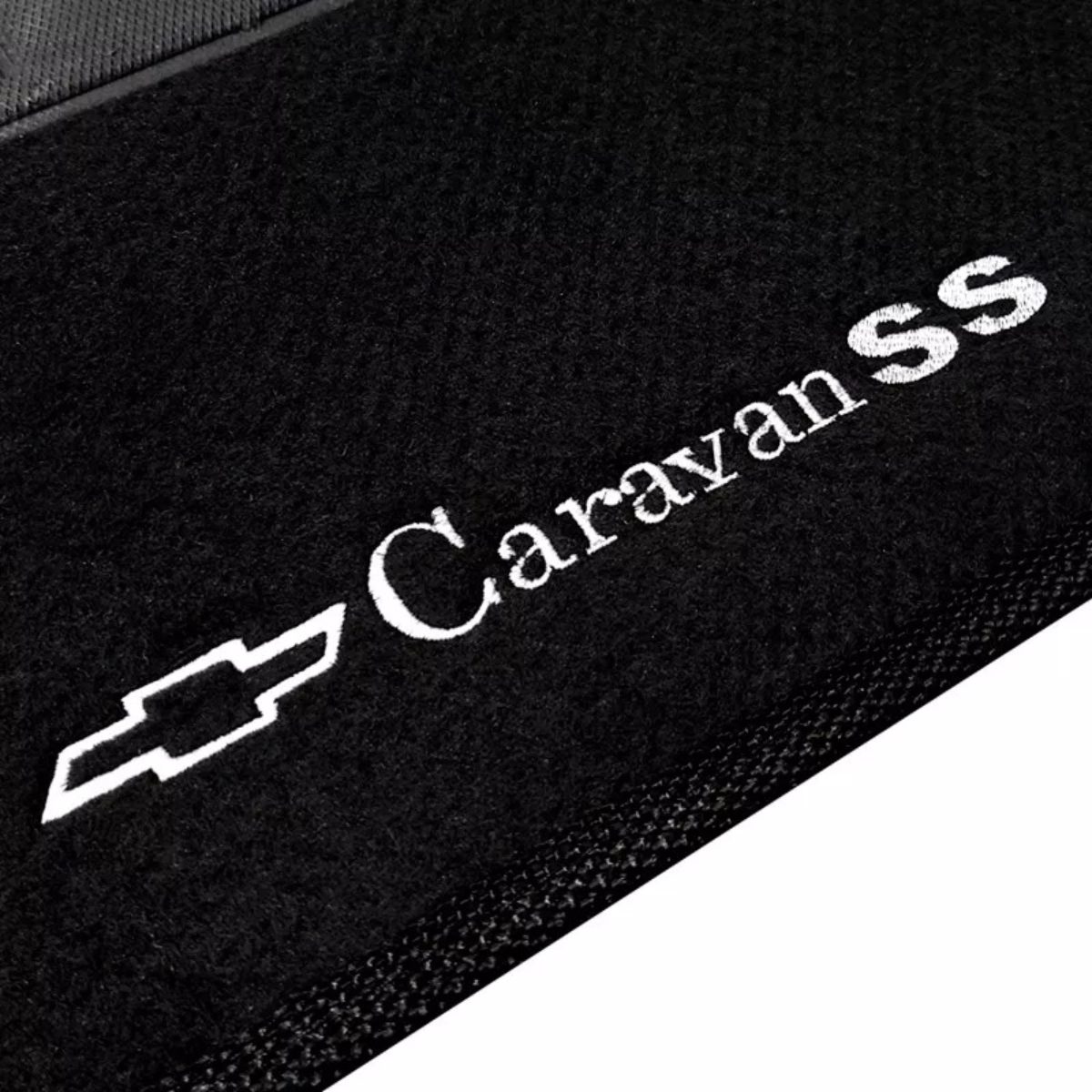 TAPETE CARPETE CARAVAN SS 1975 A 1979 PRETO 4 PEÇAS