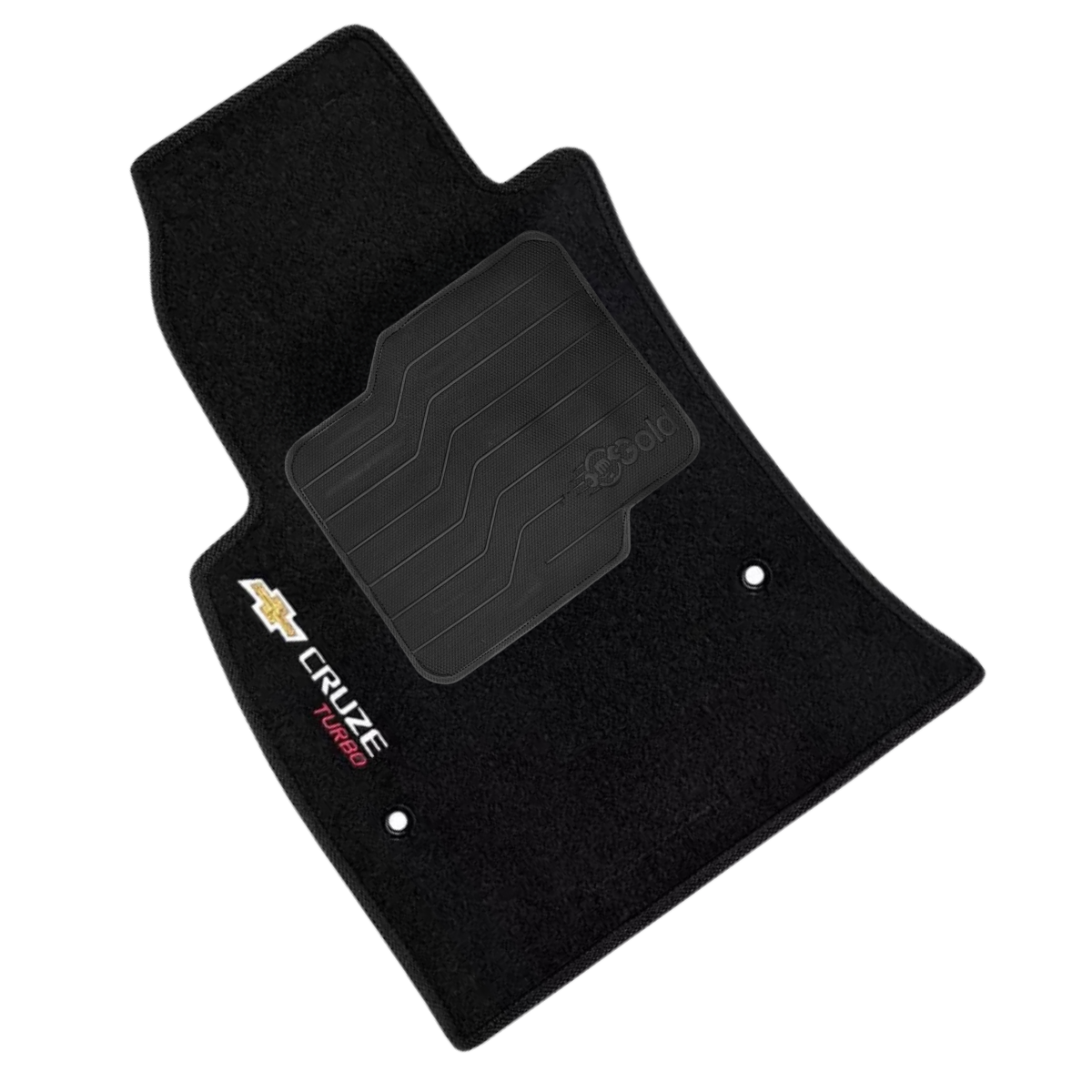 TAPETE CARPETE CRUZE LTZ 2020 A 2023 PRETO BORDADO