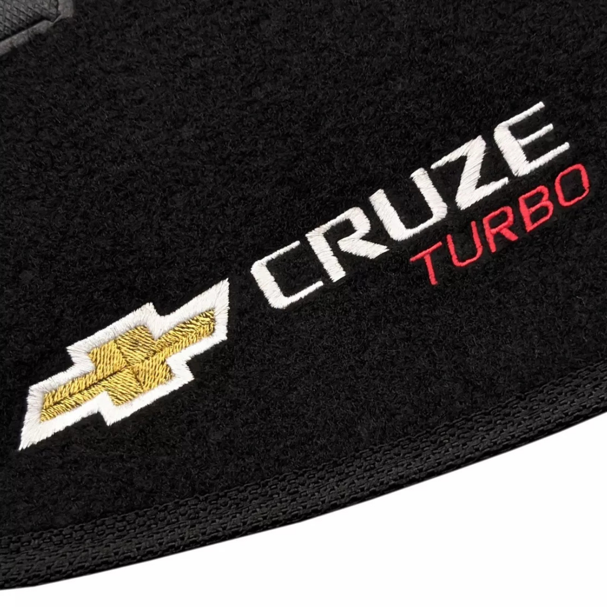TAPETE CARPETE CRUZE LTZ 2020 A 2023 PRETO BORDADO