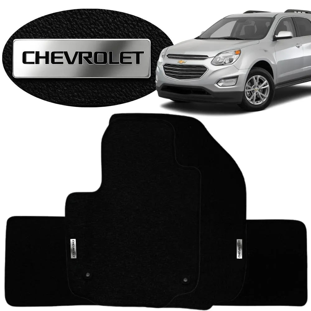 TAPETE BORRACHA TAG INOX EQUINOX 2010 A 2016 3 PEÇAS