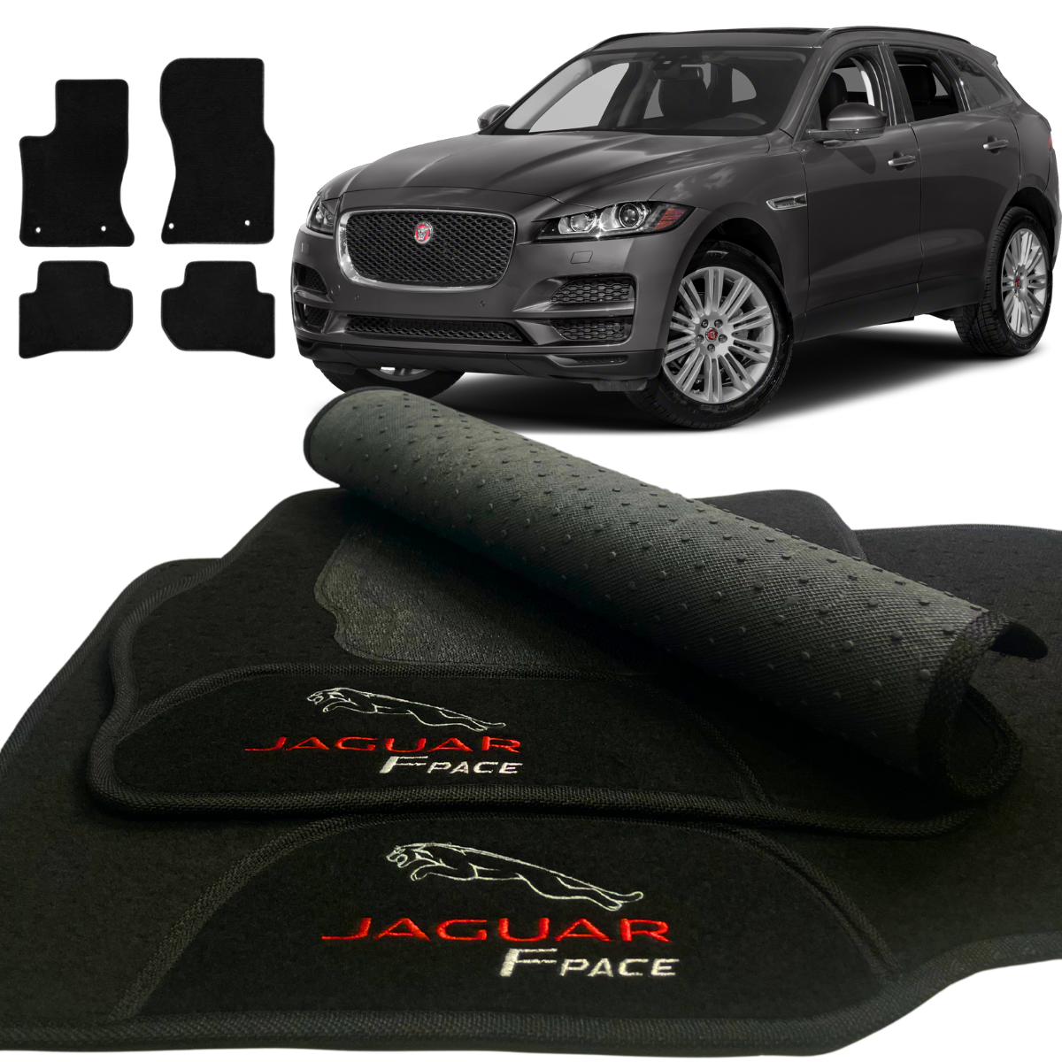 TAPETES CARPETE F-PACE 2016 A 2021 4 PEÇAS