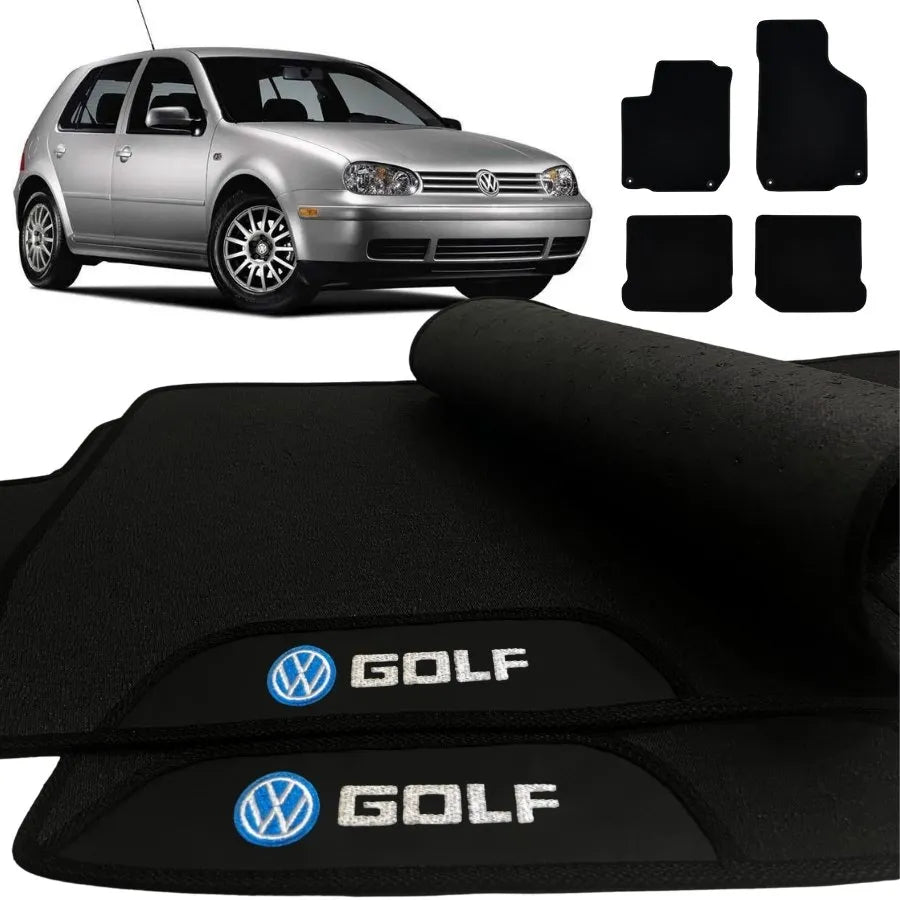 TAPETE BORRACHA PREMIUM GOLF 1999 A 2007 4 PEÇAS