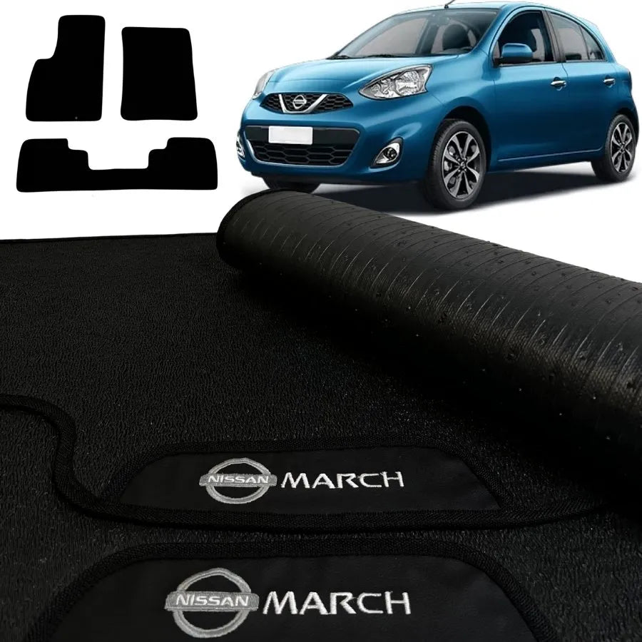 TAPETE BORRACHA PREMIUM MARCH 2016 A 2024 3 PEÇAS