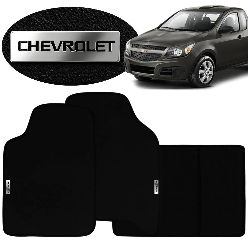 TAPETE BORRACHA TAG INOX MONTANA 2011 A 2019 3 PEÇAS