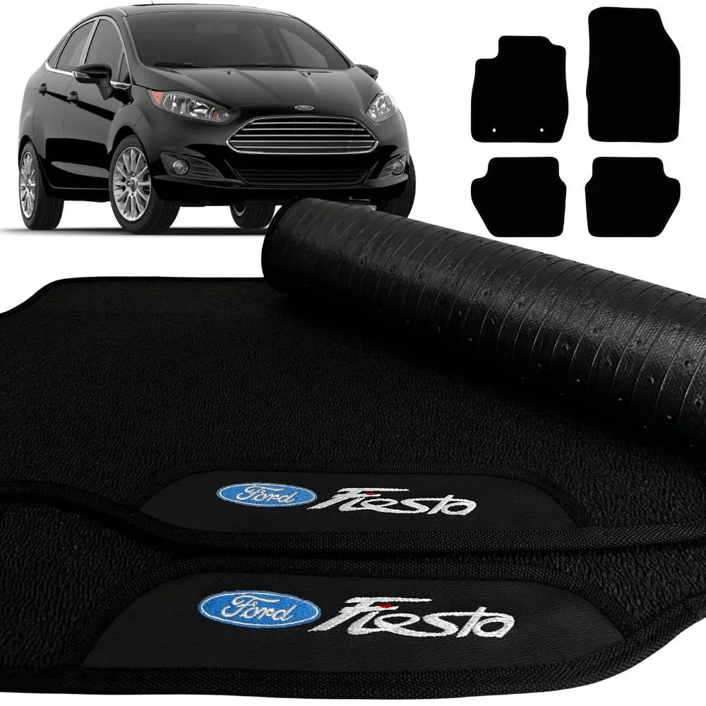 TAPETE BORRACHA PREMIUM NEW FIESTA 2013 A 2019 4 PEÇAS