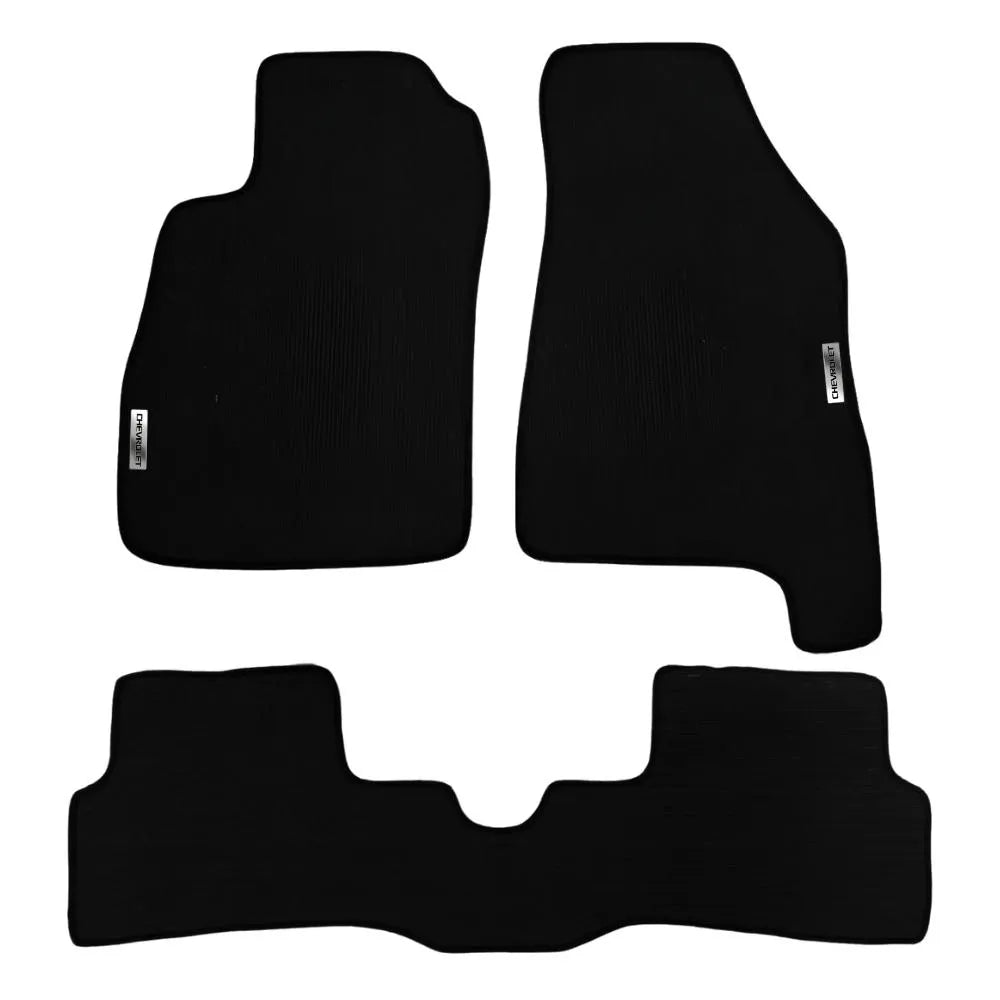 TAPETE BORRACHA TAG INOX ONIX 2012 A 2019 3 PEÇAS