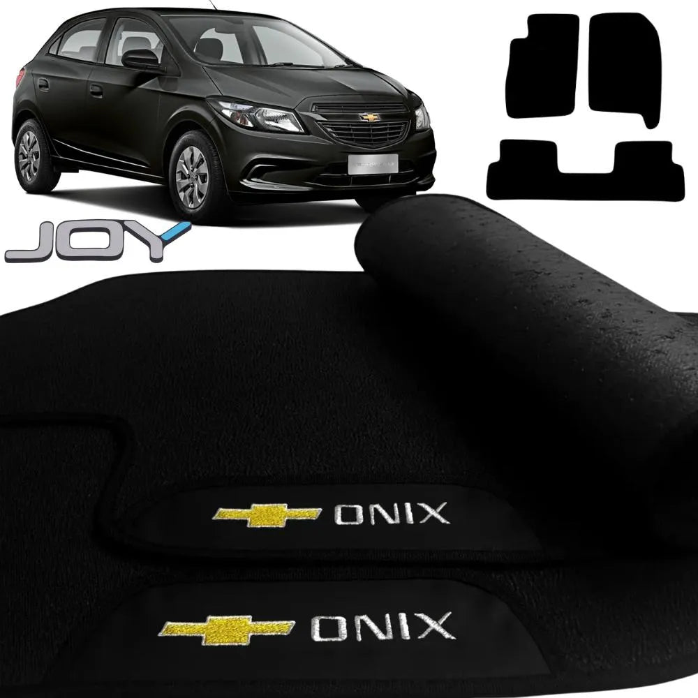 TAPETE BORRACHA PREMIUM ONIX JOY 2016 A 2019 3 PEÇAS