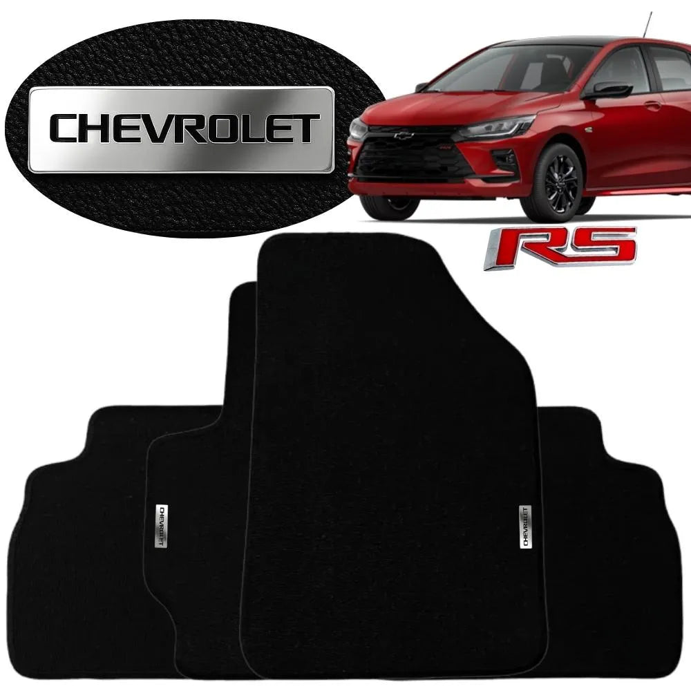 TAPETE BORRACHA TAG INOX ONIX RS 4 PEÇAS