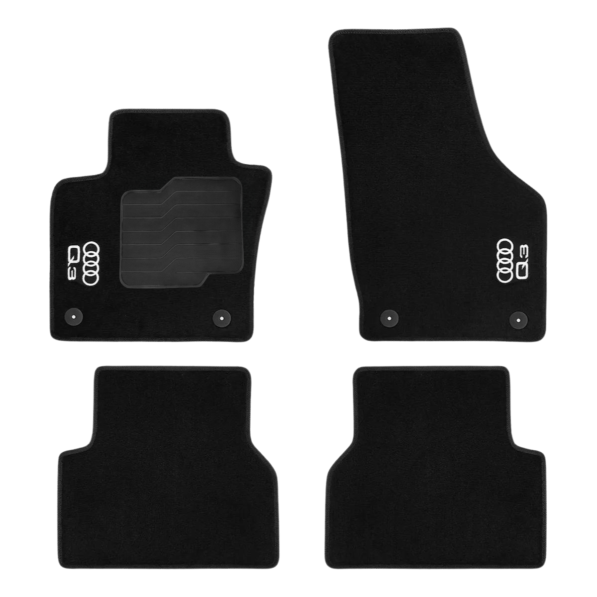 TAPETE CARPETE AUDI Q3 2011 A 2018 5 PEÇAS (PLATAF. U8)