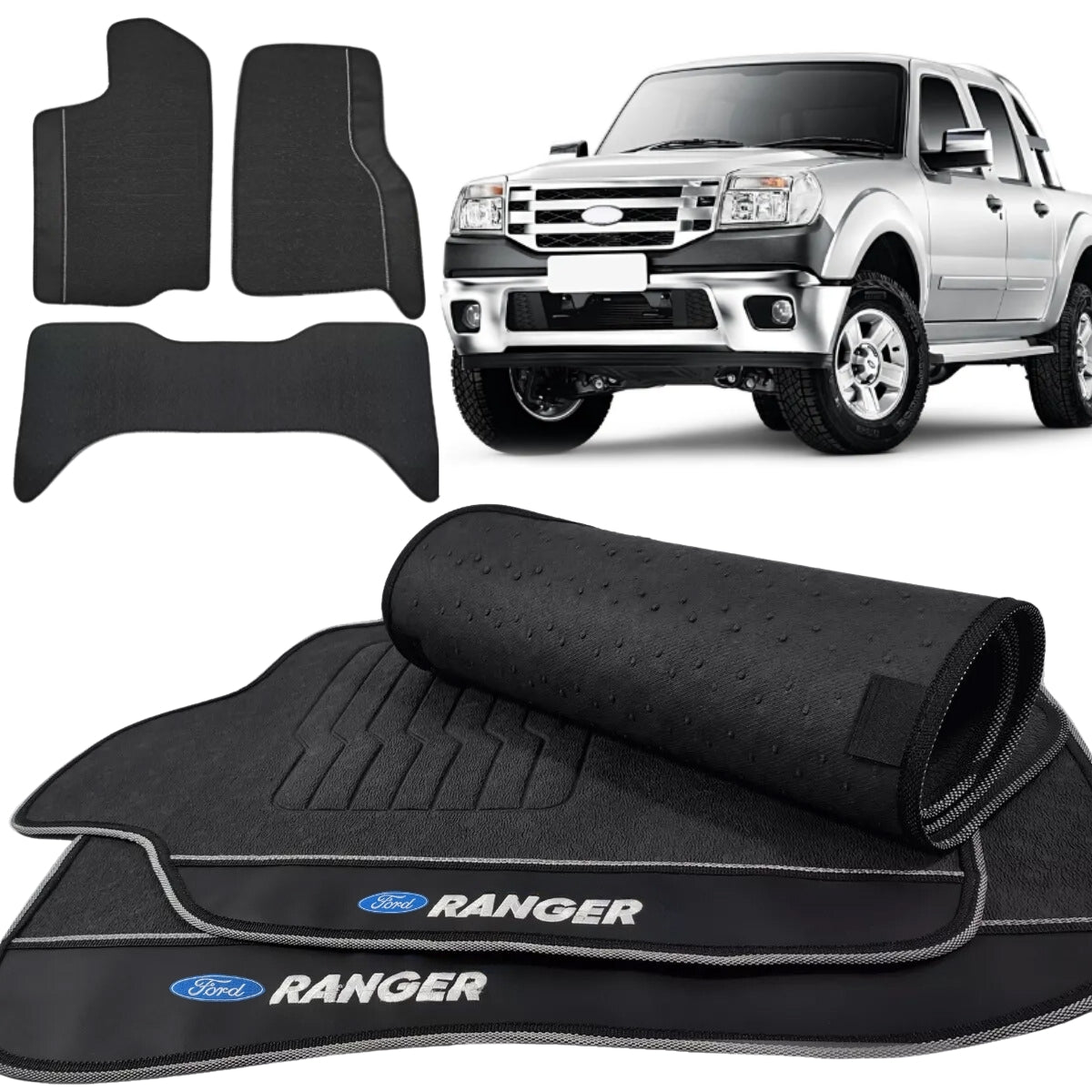 TAPETE BORRACHA PREMIUM RANGER 1998 A 2012 (4 PORTAS)