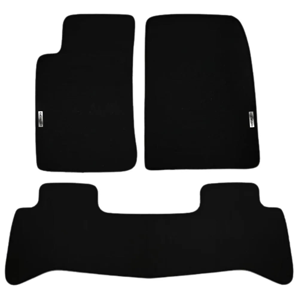 TAPETE BORRACHA TAG INOX S10 2016 A 2023 3 PEÇAS