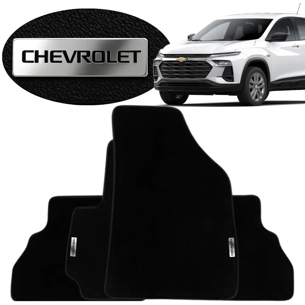 TAPETE BORRACHA TAG INOX TRACKER 2020 A 2024 4 PEÇAS