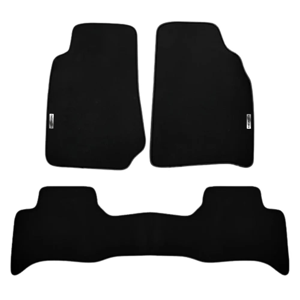 TAPETE BORRACHA TAG INOX TRAILBLAZER 2016 A 2024 3 PEÇAS